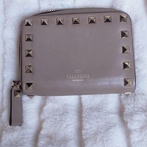 Valentino Garavani Studded Leather Wallet
